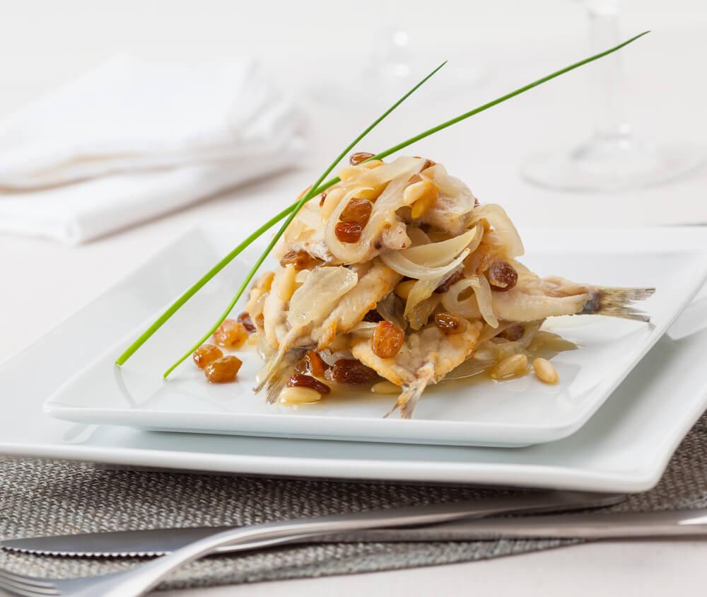 venetian specialties Sarde in saor