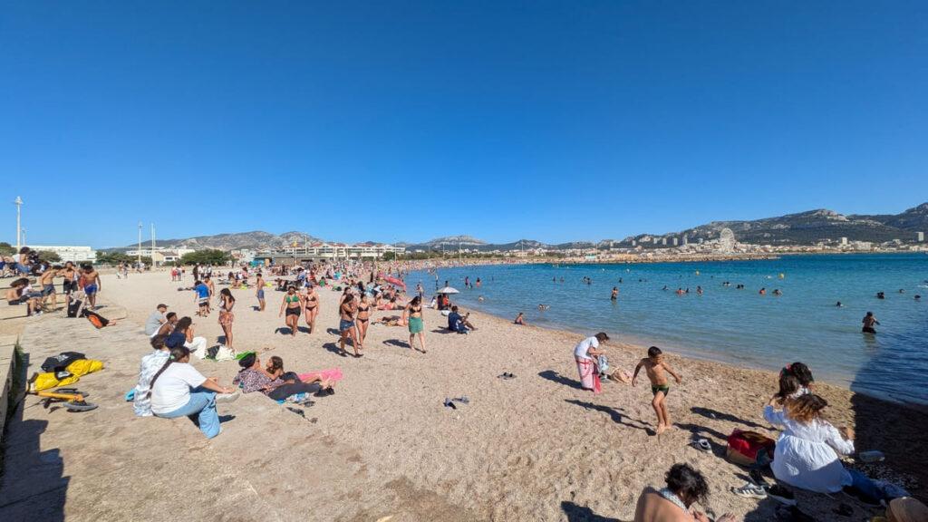 Marseille Der Strand Prado Bonneveine