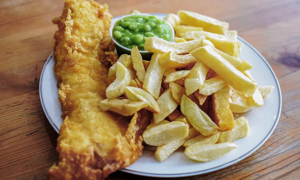 specialità londinesi fish and chips