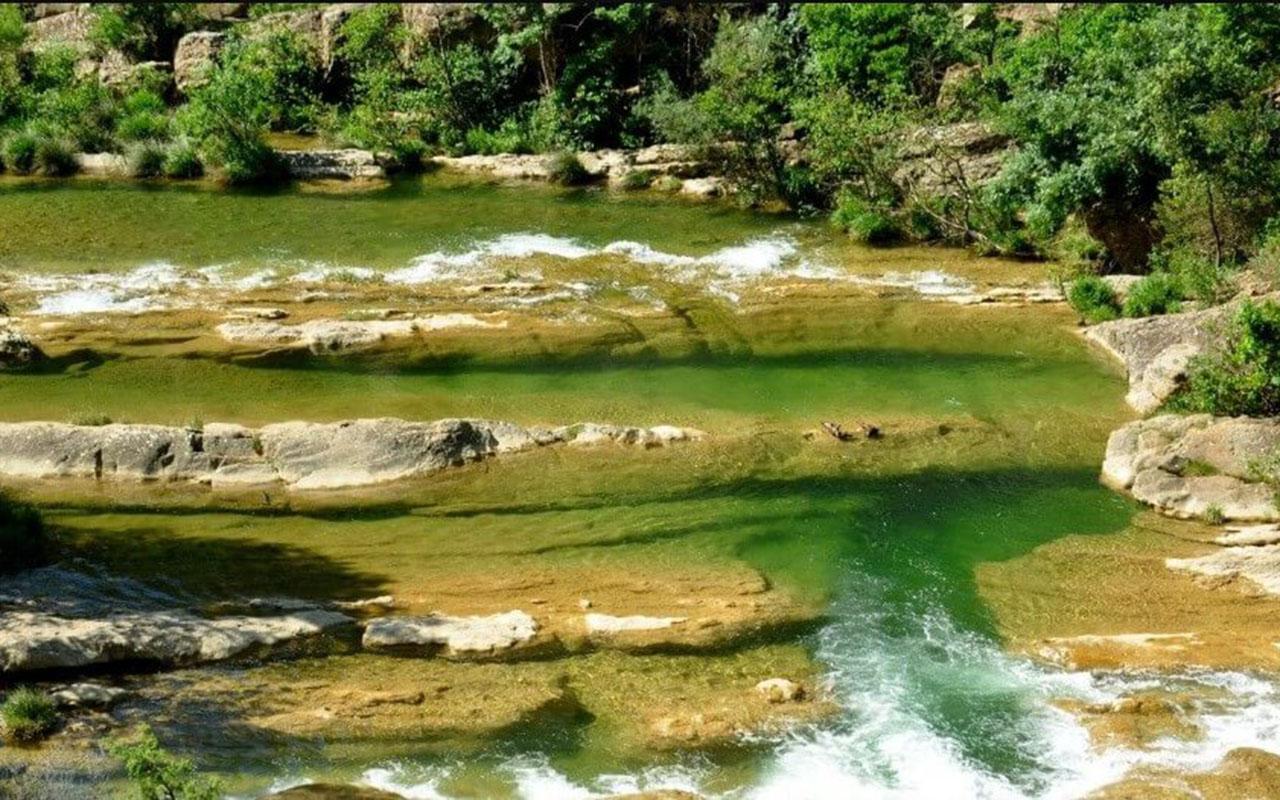 Badevergnügen Süßwasser Pyrénées-Orientales Gorges Verdouble