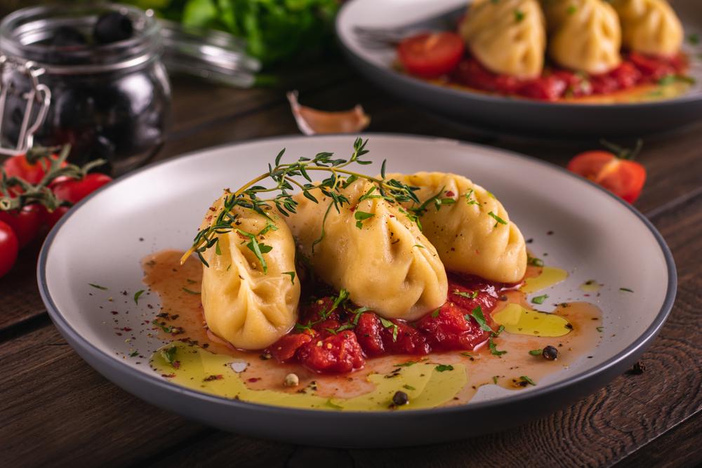 Traditionelles,Italienisches,Essen,Culurgiones,Selbstgemachte,Pasta,mit,Kartoffel,Käse,und