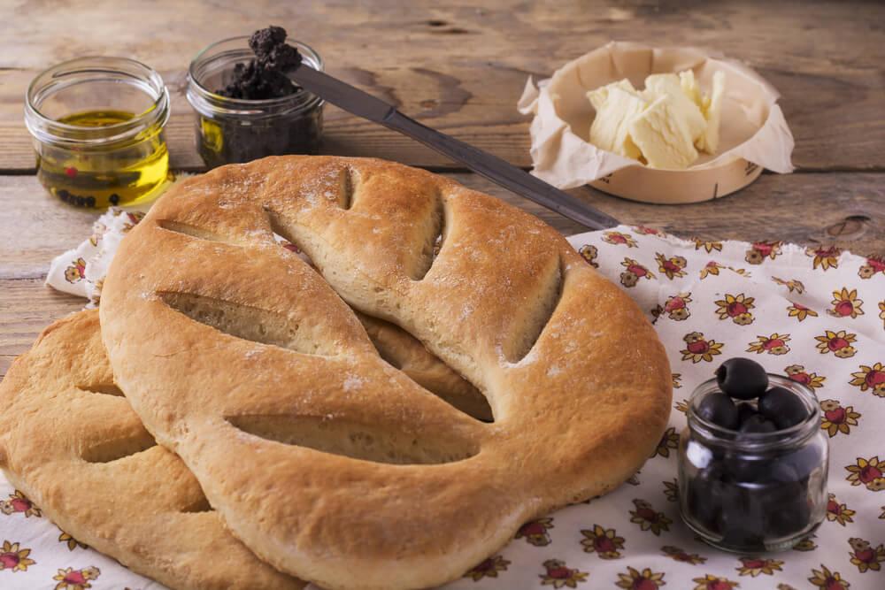specialità Montpellier Fougasse aux fritons