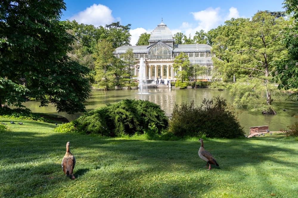 Palacio, De, Cristal, Im, El, Retiro, Park., Madrid, Spanien
