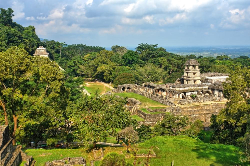 Tempel der Kreuzgruppe in Palenque, Mexiko.