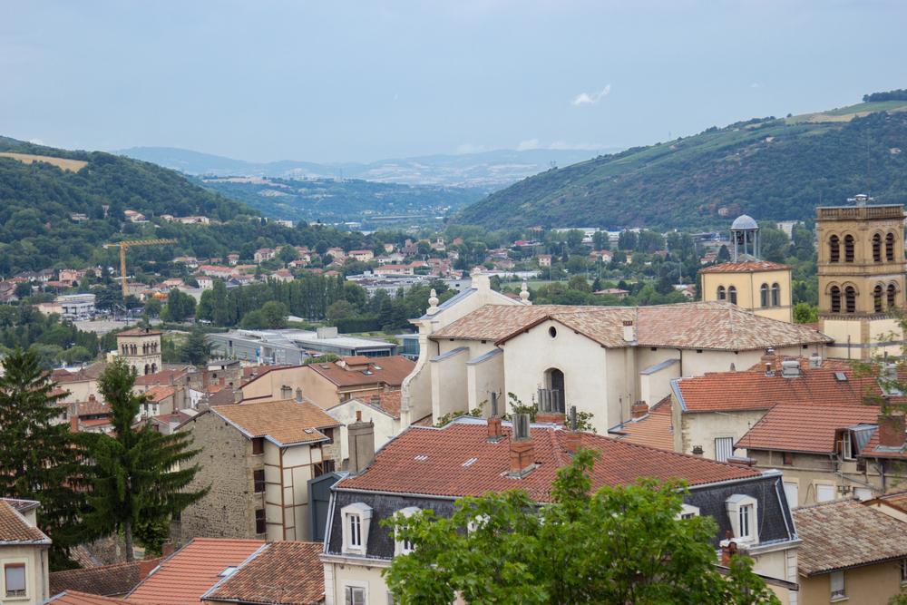 Roanne, Frankreich, Schöne Aussicht auf Frankreich