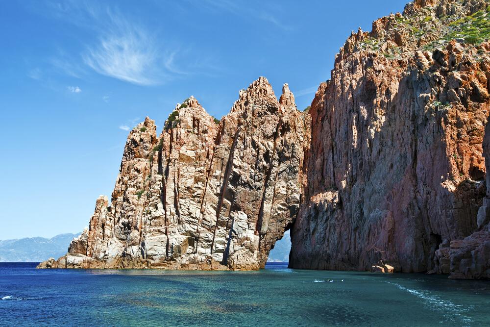 capo rosso küste korse strand