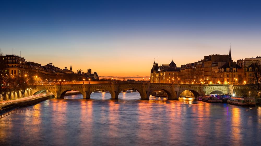 Parigi, Alba, Con, Il, Pont Neuf, E, L'Île, De, La