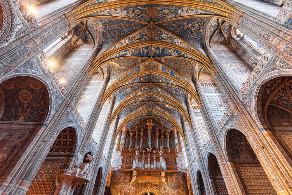 Albi,,Francia, ,6,mayo,,2019:,Techo,De,La,Catedral