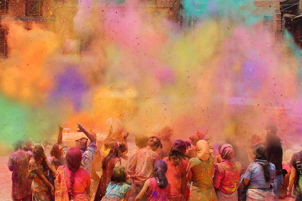 día de holi en India