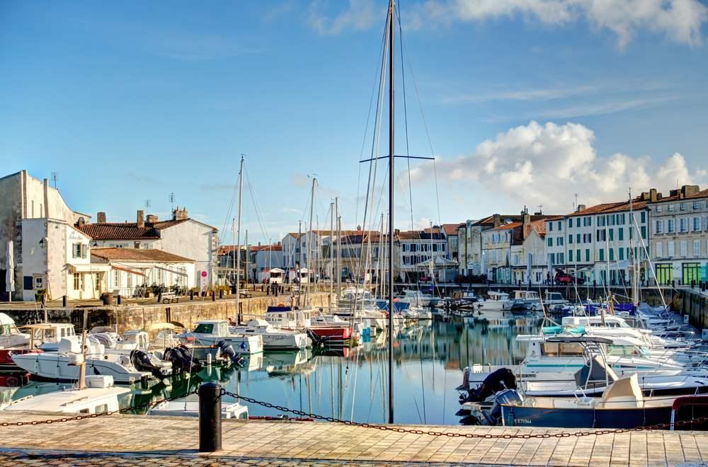 Hafen von Saint Martin in Ré