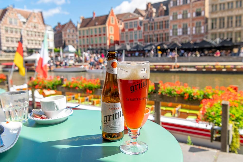 Gent,,Belgien,,August,21,2023:,Allgemeine,Tabellenansicht,von