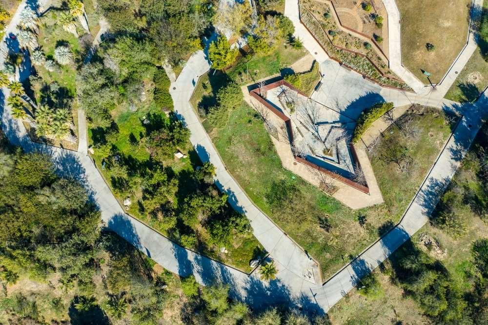 Luftansicht Botanischer Garten Montjuïc