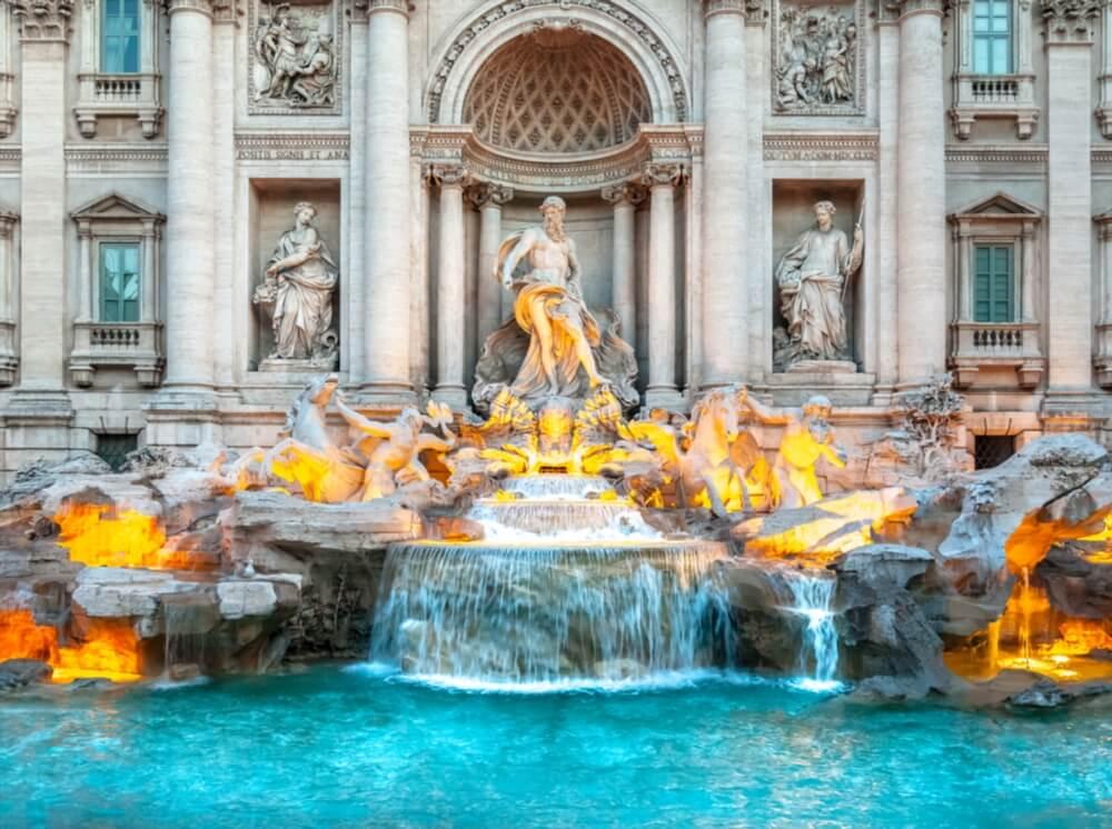 Fuente de Trevi en Roma