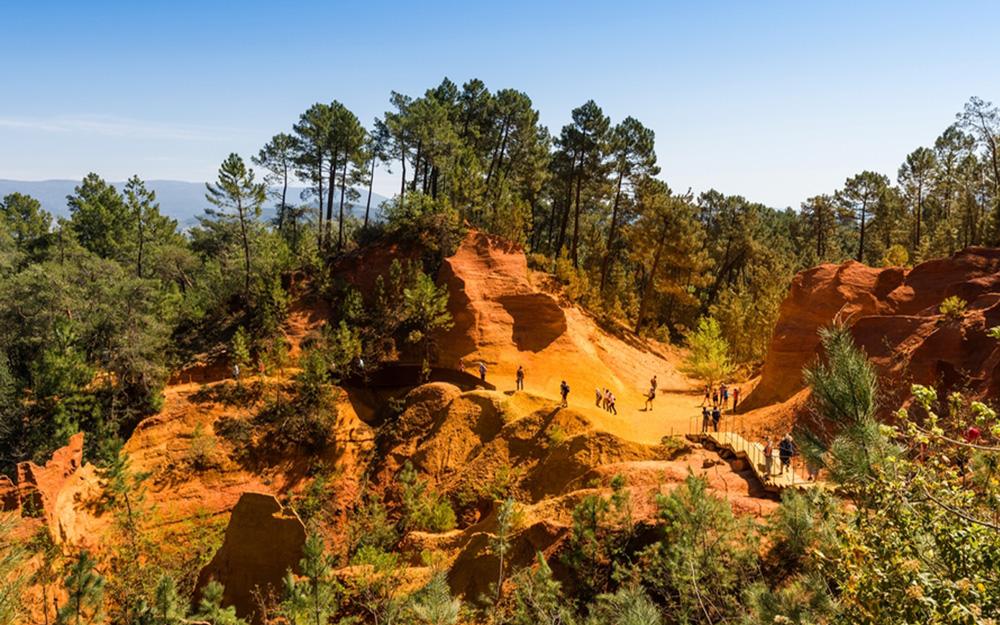 Ocker im Dorf Roussillon