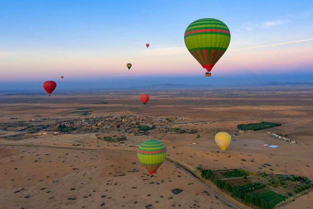 aktivitaeten marrakesch heissluftballon flug