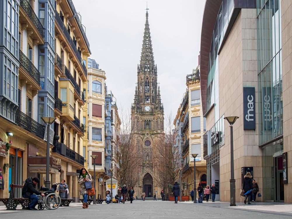 Die Kathedrale des Guten Hirten in San Sebastián, Spanien