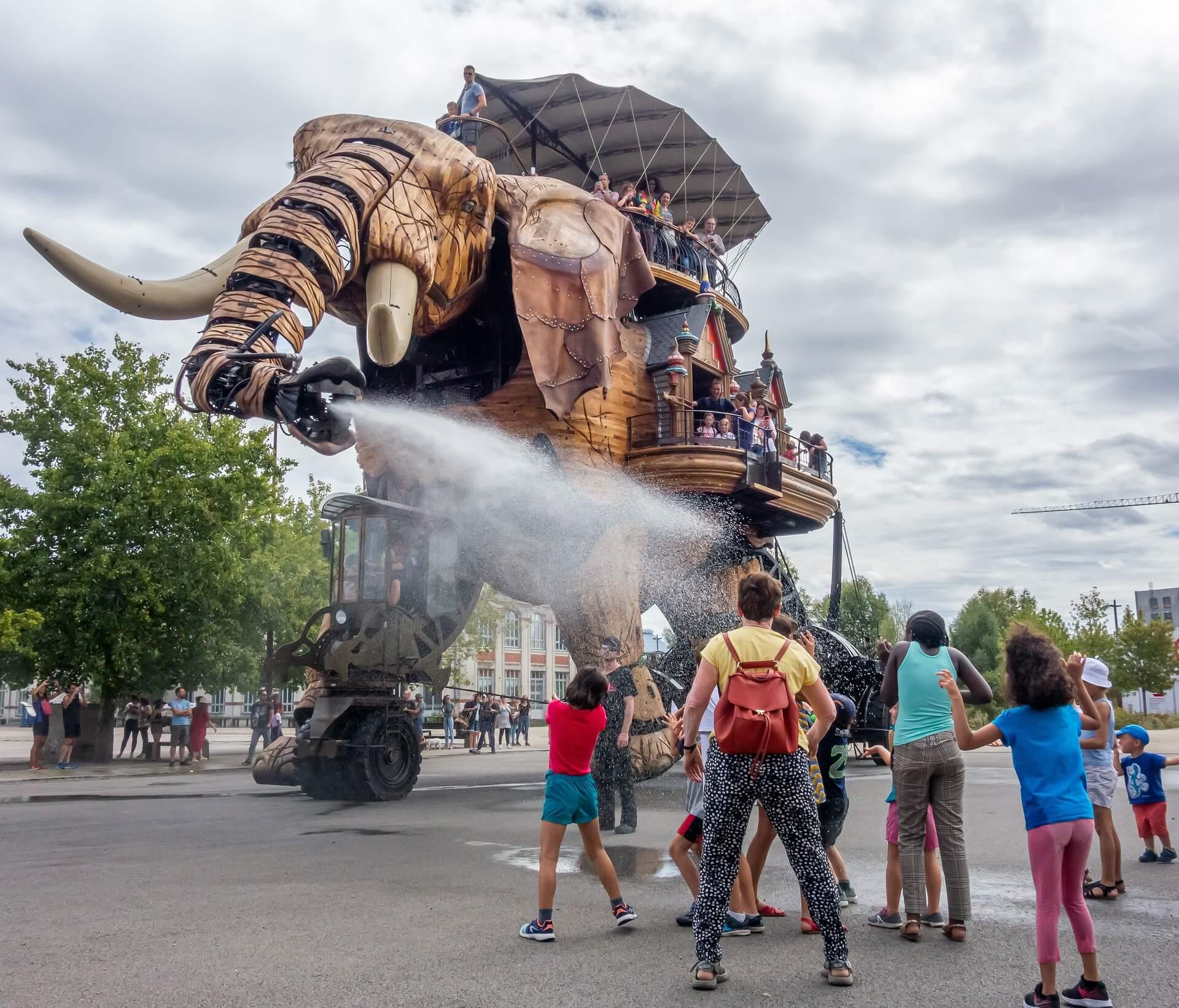 actividades Nantes Elefante mecánico Nantes elefante gigante Nantes
