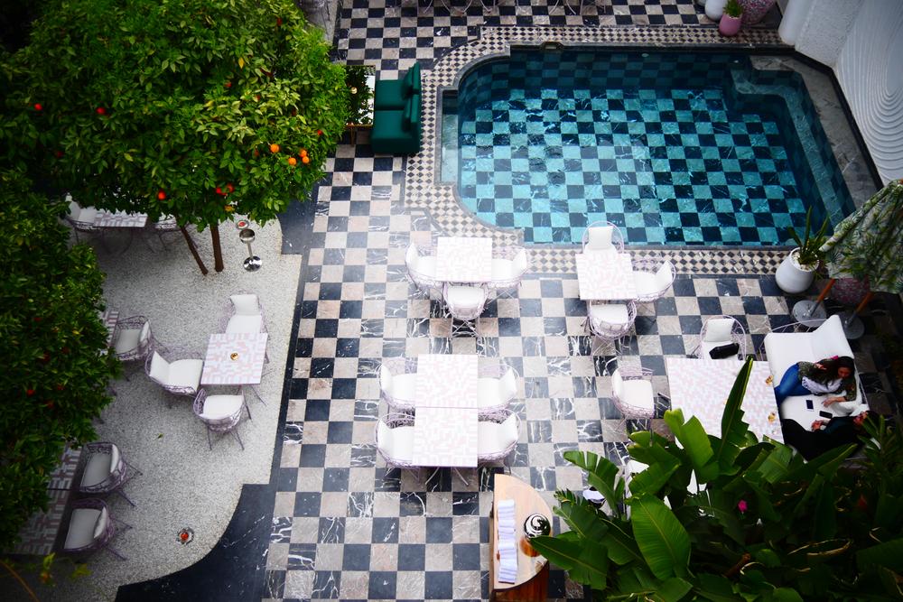 riad patio vegetazione marrakech