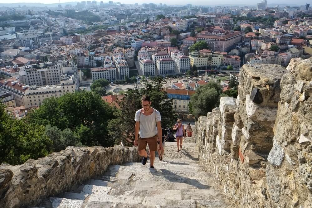 Treppen Burg São Jorge